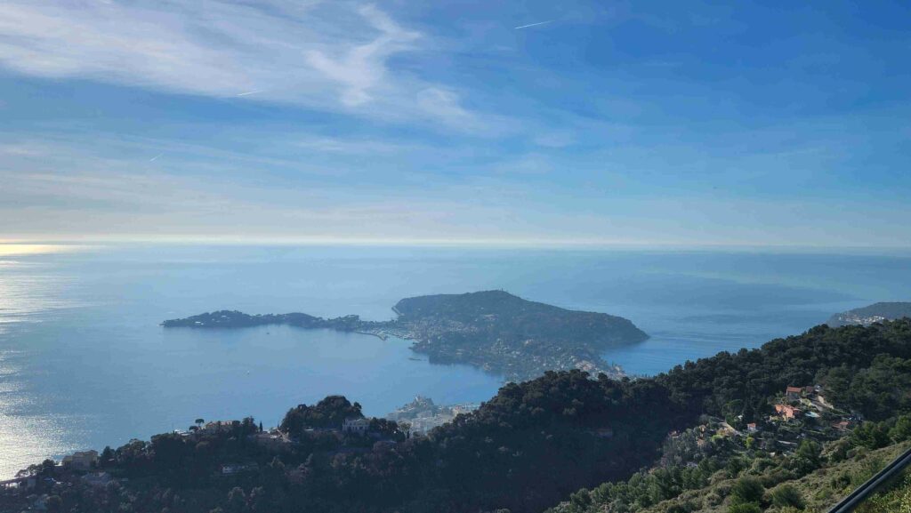 Saint-Jean-Cap-Ferrat from Haute Corniche (High Ridge road)